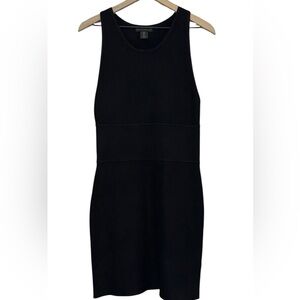 House of Harlow 1960 Black Ribbed Mini Dress